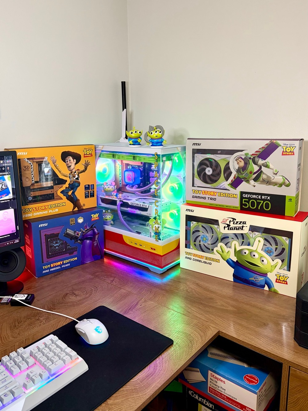🏆 RARE MSI Toy Story Gaming PC #1/500 RTX 5070 32GB DDR5 + FREE MSI Combo
